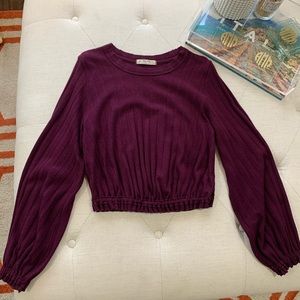 Free People - purple sweater